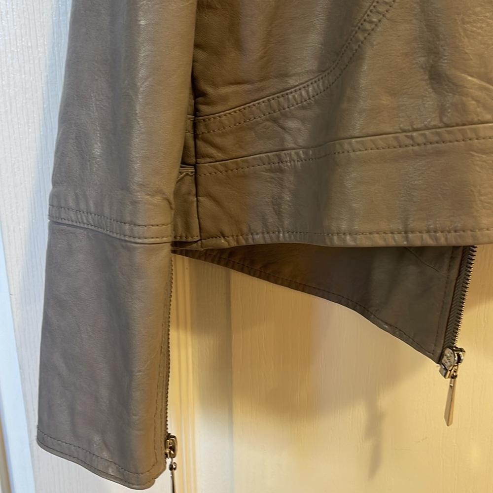 Apt 9 Moto Jacket Grey Size X-Large - image 8